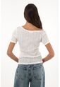 Topmark Camiseta Semiajustada Con Textura Crudo Para Mujer de topmark