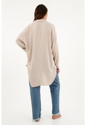 Camisa Oversize Gris Para Mujer