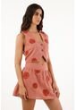 Camisa Rosada Con Bordado De Flores Para Mujer de topmark
