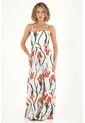 Topmark Vestido Largo Con Estampado De Flores Multicolor Para Mujer de topmark