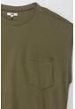 Topmark Camiseta Manga Corta Con Bolsillo Verde Para Mujer de topmark