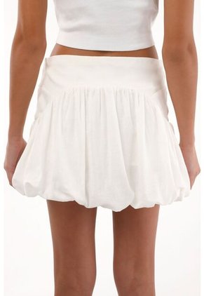 Topmark Falda Globo Con Mix De Telas Y Listones Para Mujer