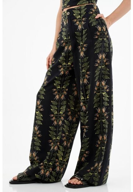 Pantalón Clásico Estampado Para Mujer