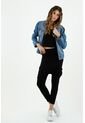 Pantalón Tipo Aladdin De Mujer, Silueta Amplia, Tiro Largo, Color Negro de topmark