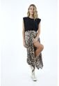 Falda Estampado Animal Print Para Mujer de topmark