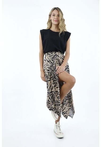 Falda Estampado Animal Print Para Mujer