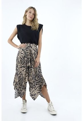 Falda Estampado Animal Print Para Mujer
