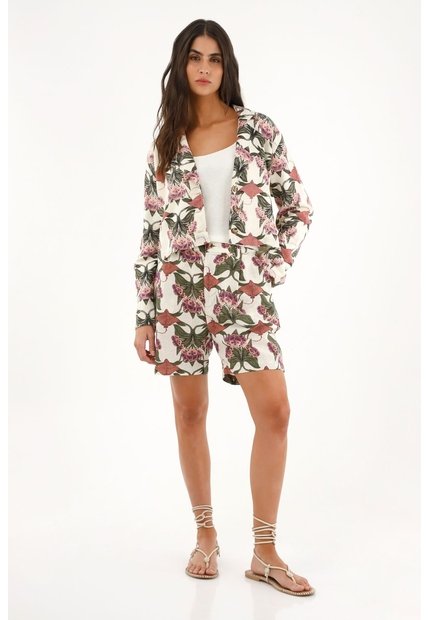 Topmark Abrigo Tipo Blazer Estampado Para Mujer
