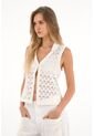 Topmark Chaleco Con Encaje Crudo Para Mujer de topmark