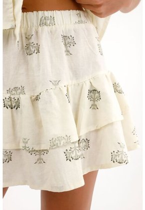 Topmark Falda Corta Con Boleros Estampada Para Mujer