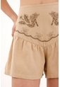 Topmark Falda Short Con Estampado Especial Crudo Para Mujer de topmark