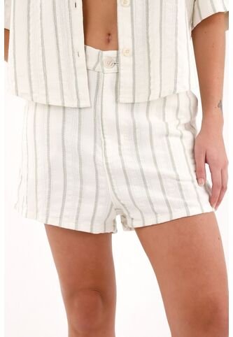 Topmark Short Con Estampado A Rayas Verdes Para Mujer topmark