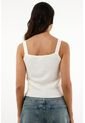 Topmark Camiseta Manga Sisa Ajustada Crudo Para Mujer de topmark