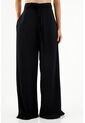Pantalón De Silueta Amplia Negro Para Mujer de topmark