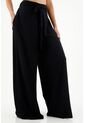 Pantalón De Silueta Amplia Negro Para Mujer de topmark
