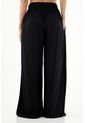 Pantalón De Silueta Amplia Negro Para Mujer de topmark