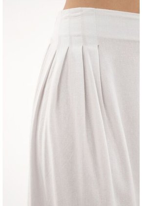 Topmark Pantalón Blanco Wide Leg Para Mujer
