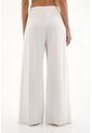 Topmark Pantalón Blanco Wide Leg Para Mujer de topmark