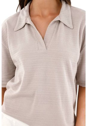 Topmark Camiseta Gris De Silueta Amplia Para Mujer