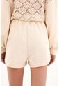 Bermuda Con Pretina Elástica Crudo Para Mujer de topmark