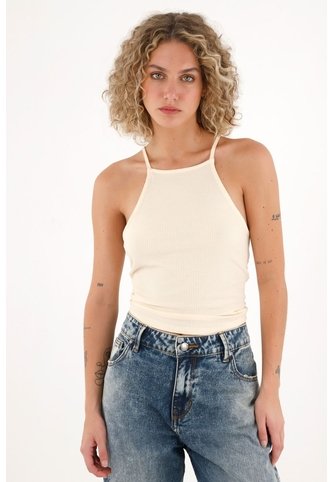 Topmark Camiseta De Silueta Ajustada Crudo De Silueta Amplia Para Mujer topmark