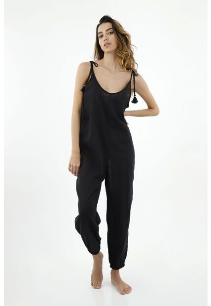 Overall Negro Para Mujer