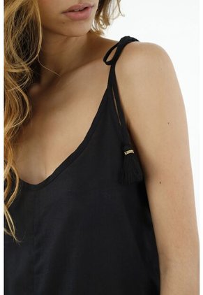 Overall Negro Para Mujer