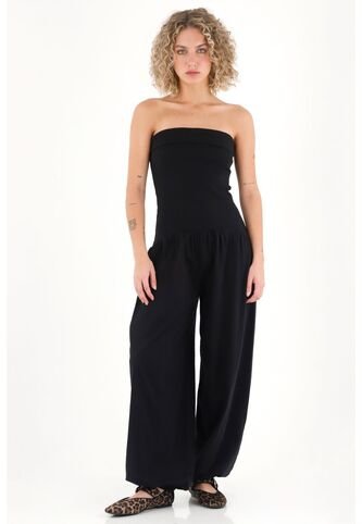 Topmark Enterizo Strapless Negro Para Mujer topmark