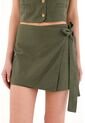 Topmark Falda Short Verde Con Ajuste En Costado Para Mujer de topmark