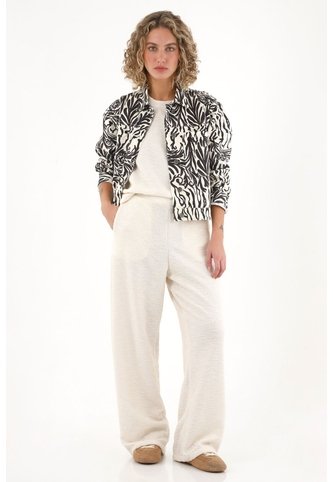Topmark Pantalón Bota Recta Crudo Para Mujer topmark