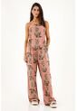 Topmark Pantalón Rosado Tiro Alto Con Estampado De Flores Para Mujer de topmark