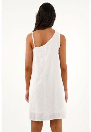 Vestido Corto Con Bordado De Flores Para Mujer