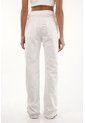Topmark Jean Recto Con Bordados Crudo Para Mujer de topmark
