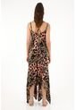 Vestido Largo Estampado Animal Print Para Mujer de topmark