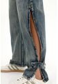 Topmark Jean Con Aberturas Y Charreteras En Costados Para Mujer de topmark