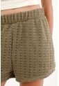 Topmark Short Con Pretina Elástica Tejido Verde Para Mujer de topmark