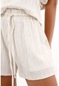 Topmark Short Con Pretina Elástica Crudo Con Diseño Limpio Para Mujer de topmark