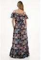 Topmark Vestido Estampado Con Boleros Decorativos Para Mujer de topmark