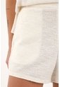 Topmark Short De Tela Con Textura Crudo De Acabado Suave Para Mujer Con Acabado Suave de topmark