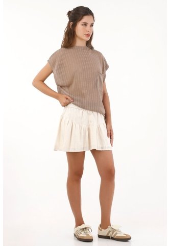 Topmark Falda Corta Con Bolero Crudo Para Mujer topmark