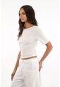 Topmark Camiseta Con Escote En La Espalda Crudo Para Mujer de topmark