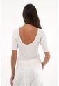 Topmark Camiseta Con Escote En La Espalda Crudo Para Mujer de topmark