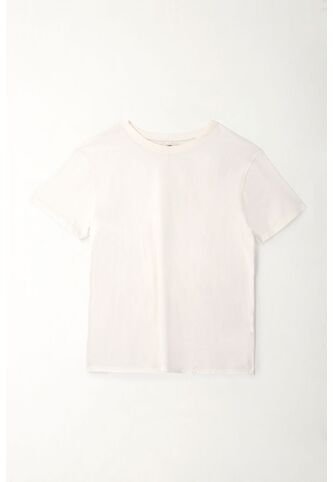 Topmark Camiseta Básica Con Aberturas En Espalda Crudo Para Mujer topmark