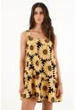 Vestido Corto Con Estampado De Girasoles Para Mujer de topmark