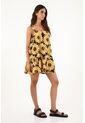 Vestido Corto Con Estampado De Girasoles Para Mujer de topmark