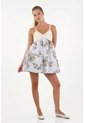 Topmark Vestido Floral Abombachado Para Mujer de topmark