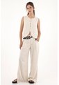 Topmark Camisa Tipo Chaleco Crudo Para Mujer de topmark