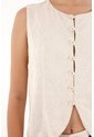 Topmark Camisa Tipo Chaleco Crudo Para Mujer de topmark