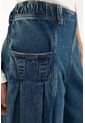 Topmark Jean Balloon De Pretina Elástica Azul Para Mujer de topmark