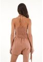Topmark Camisa Halter Con Estampado De Flores Para Mujer de topmark